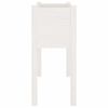 vidaXL Garden Planter White 70x31x70 cm Solid Pinewood