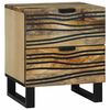 vidaXL Bedside Cabinet Brown 40 x 33 x 46 cm Solid Acacia wood