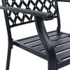 vidaXL Stackable Garden Chair Set 7 pcs Anthracite Powder-coated Steel