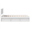 vidaXL Bed Frame with Headboard White 90 x 200 cm Engineered wood