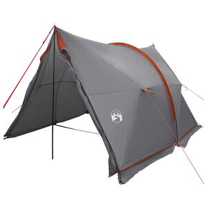 vidaXL Canopy Tent Water-Resistant Grey and Orange