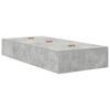 vidaXL Storage Bed Frame Concrete Grey 100 cm Engineered Wood