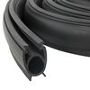 vidaXL Garage Door Seal Black 41 x 33 mm 2.5 m PVC