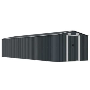 vidaXL Garden Shed Anthracite 257x779x181 cm Galvanised steel