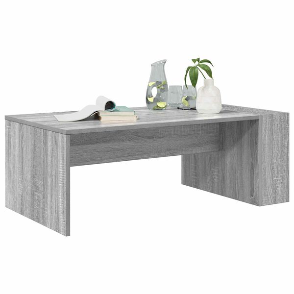 vidaXL Coffee Table Grey Sonoma 95 x 50 x 34 cm Engineered Wood