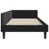 vidaXL Corner Bed Frame with Headboard Black 90 cm x 200 cm Velvet