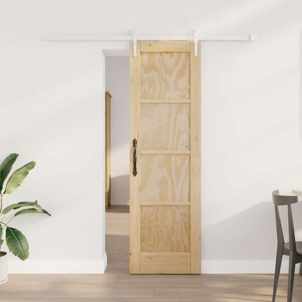 vidaXL Sliding Door ORKDAL Brown 61 x 198.5 cm Solid Pine Wood