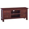 vidaXL TV Cabinet Classical Brown 100x30x45 cm Solid Mahogany Wood