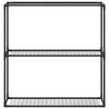 vidaXL 3-Tier Plant Stand Black 100 x 32 x 102 cm Steel