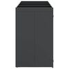 vidaXL Wheelie Bin Storage for 4 Bins Anthracite 272 x 77.5 x 121.5 cm