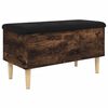 vidaXL Storage Bench Smoked Oak 82x42x46 cm Engineered Wood