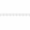 vidaXL Garden Fence with Spear Top Steel 1506x100 cm Black