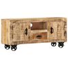 vidaXL TV Cabinet Rough Mango Wood 110x30x50 cm