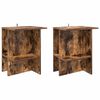 vidaXL Coffee Table 2 pcs Smoked Oak 40 x 30 x 49 cm Engineered Wood