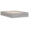vidaXL Bed Frame with Drawers without Mattress Grey Sonoma 120x200 cm