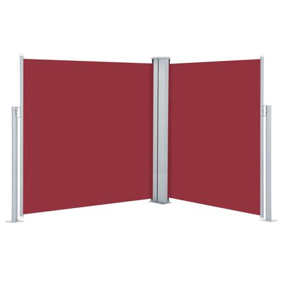 vidaXL Retractable Side Awning Red 160x600 cm