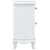 vidaXL Bedside Cabinet White 40x30x62 cm MDF