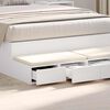 vidaXL Bed Drawers White 120 x 36.5 x 16.5 cm Engineered Wood
