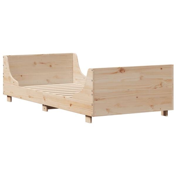 vidaXL Bed Frame without Mattress 90x200 cm Solid Wood Pine
