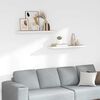 vidaXL Floating Wall Shelves 2 pcs Oak and White 90x23.5x3.8 cm MDF