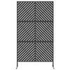 vidaXL Privacy Screen Black 100 x 50 x 180 cm Steel