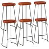 vidaXL 7 Piece Bar Set Solid Rough Wood Mango and Metal