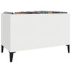 vidaXL Record Cabinet White 74.5x38x48 cm Engineered Wood