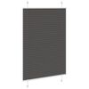 vidaXL Pleated Blind Black 95x150 cm Fabric Width 94.4 cm Polyester