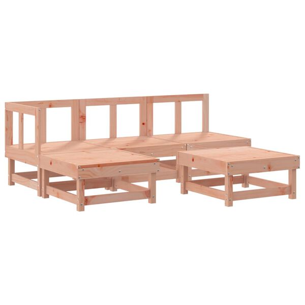 vidaXL 5 Piece Garden Lounge Set Solid Wood Douglas