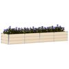 vidaXL Planter Ivory 320 x 80 x 45 cm Steel