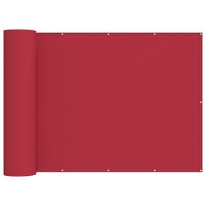 vidaXL Balcony Privacy Screen 200 x 600 cm Fabric with PU Coated Red
