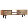 vidaXL TV Cabinet 140x30x40 cm Solid Acacia Wood