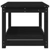 vidaXL Garden Table Black 82.5x50.5x45 cm Solid Wood Pine