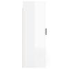 vidaXL Wall Mounted TV Cabinet High Gloss White 40x34,5x100 cm