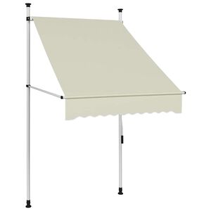 vidaXL Manual Retractable Awning 100 cm Cream