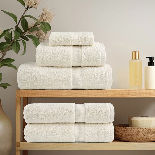 vidaXL Premium Hand Towels SOLUND 10 pcs Cream 50x100 cm 600 gsm