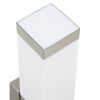 vidaXL Outdoor Wall Light 2 pcs Silver 10.5 x 6 x 33 cm