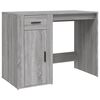 vidaXL Desk with Cabinet Grey Sonoma Engineered Wood