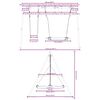 vidaXL Outdoor Swing Set with Swing and Saucer Swing