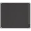 vidaXL Kitchen Backsplash Dark grey 70 x 60 x 0.6 cm Tempered Glass