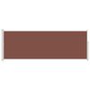 vidaXL Retractable Side Awning 160 x 500 cm Brown