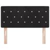 vidaXL Headboard with Headboard Black 90 cm Faux Leather