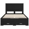 vidaXL Bed Frame with Drawer with Headboard Manual Engineered Wood
