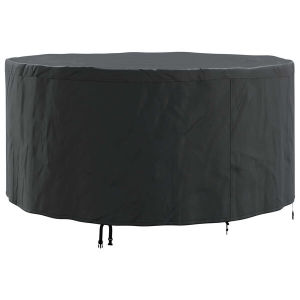 vidaXL Outdoor Furniture Cover Black 182 x 182 x 85 cm 600D fabric
