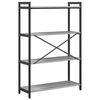 vidaXL Bookshelf Grey sonoma 80 x 30 x 120 cm Engineered Wood
