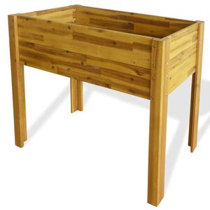 vidaXL Garden Raised Bed | Natural | Solid acacia wood | Medium | Durable