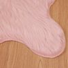 vidaXL Faux Sheepskin Rug TAFALLA Pink 60 x 90 cm Polyester