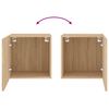 vidaXL TV Wall Cabinets 2 pcs Sonoma Oak 40.5x30x40 cm Engineered Wood