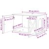 vidaXL Cat House Sonoma 85 x 55 x 50.5 cm Engineered Wood