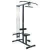 vidaXL Lat Pulldown Machine Manual Black 110 x 70 x 187 cm